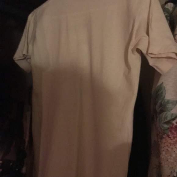 Vintage cream t-shirt 100% cotton Bob Marly lion logo, plain back short sleeve - Picture 9 of 14